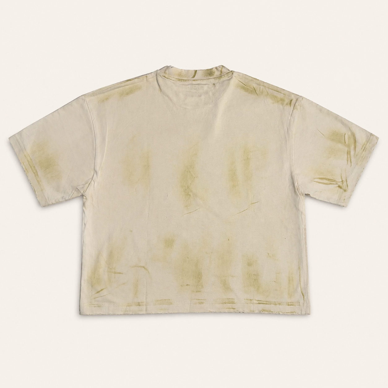 DISPO/SABLE Distressed Tee — Vintage Cream