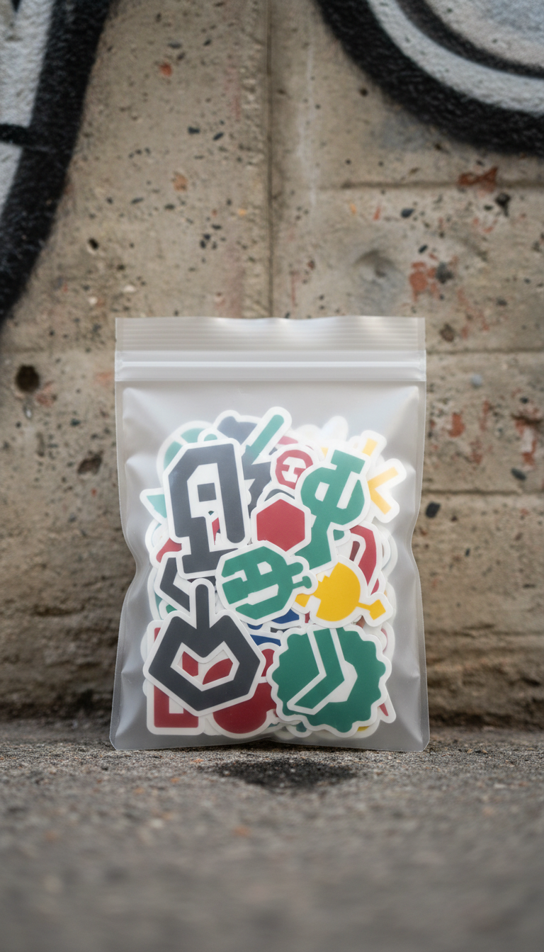 Zippered Polybag With Collectible Stickers