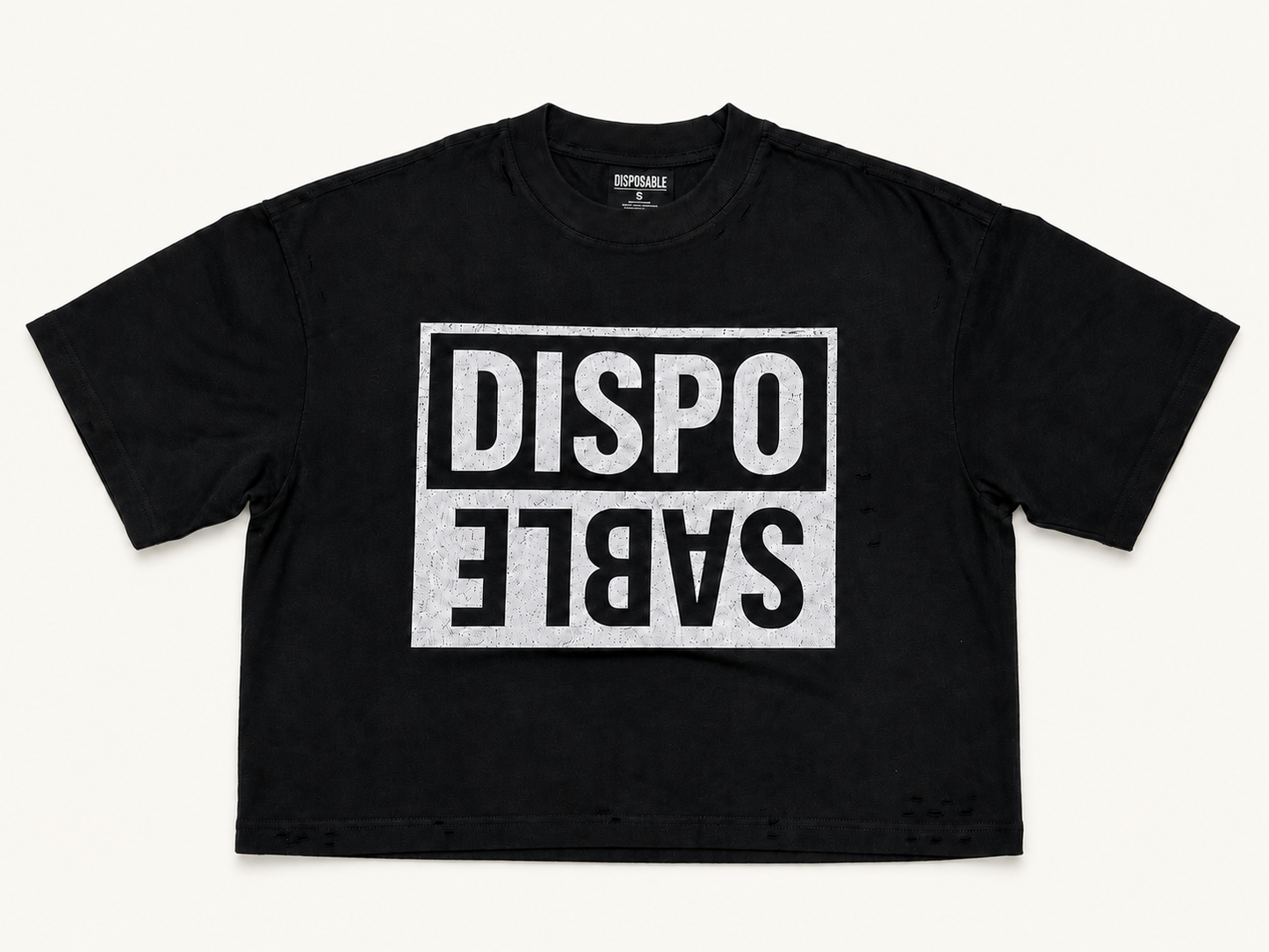 DISPO/SABLE Distressed Tee — Midnight