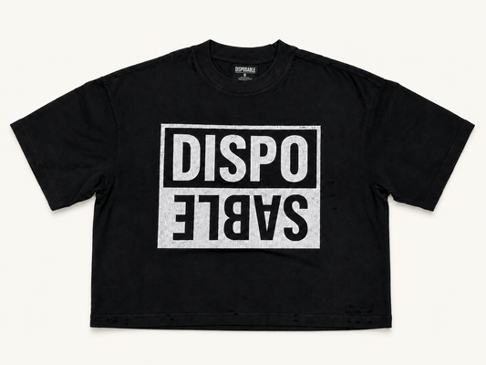 DISPO/SABLE Distressed Tee — Midnight